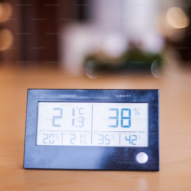 Thermostat on a table
