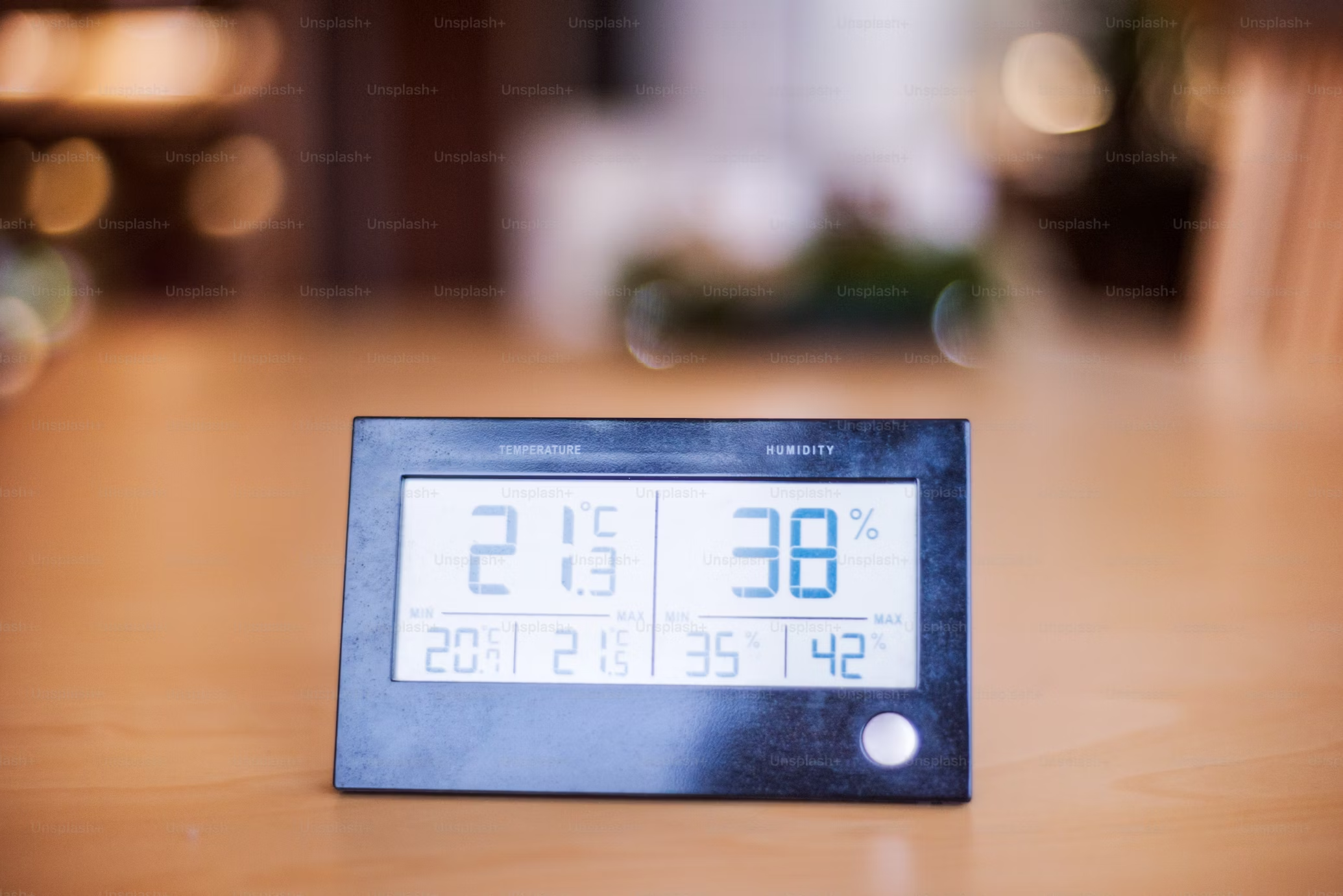 Thermostat on a table