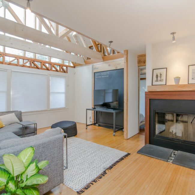 Living Room set with fire place