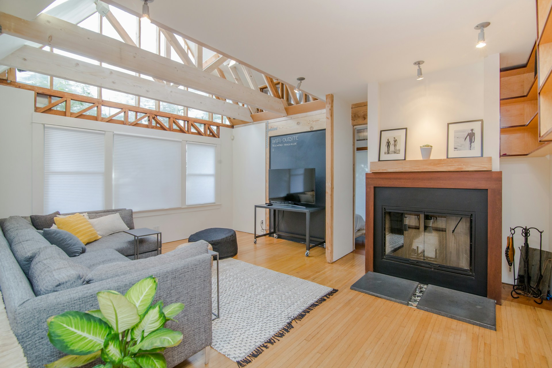 Living Room set with fire place