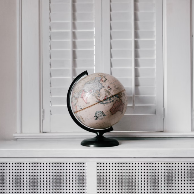 Globe on a furnace