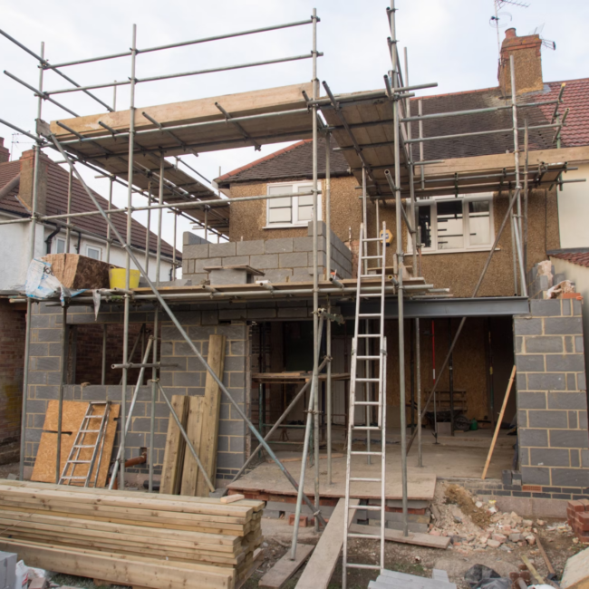 House being constructed